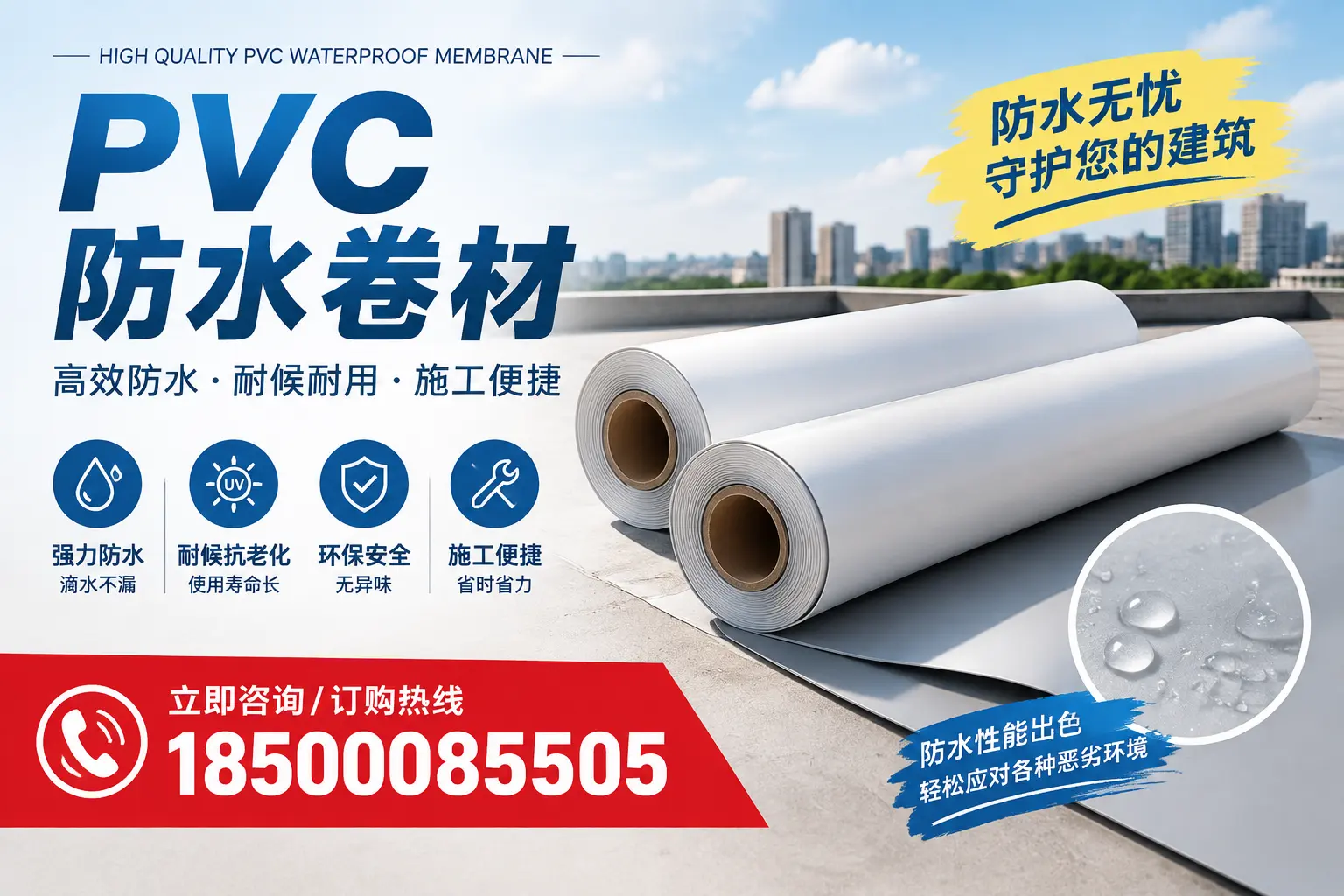 如何正确储存PVC防水卷材?杭州用户的实用建议